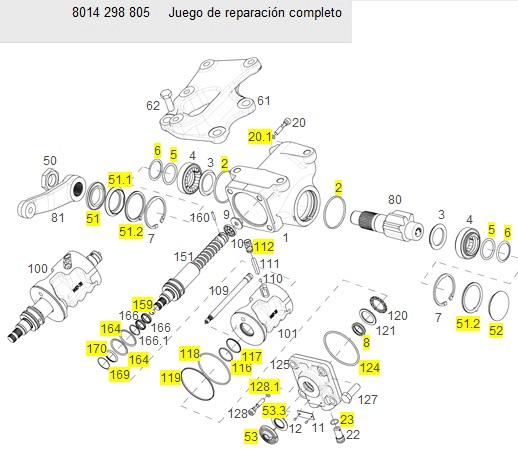 Rep caja dir hidraulica - Imagen principal