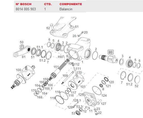 Eje sector caja direc (balancin) - Imagen principal