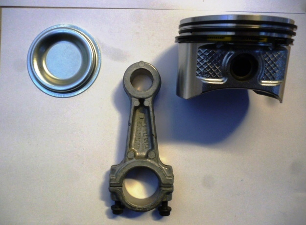 Piston y aros compresor con biela - Imagen principal