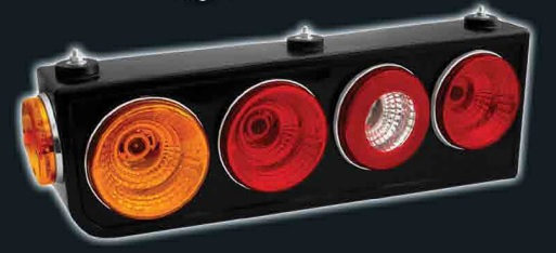 Faro trasero modular 4 focos + lat.24v transp t/randon izq - Imagen principal