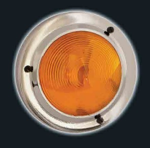 Faro estribo ambar c/aro metal i/d - Imagen principal