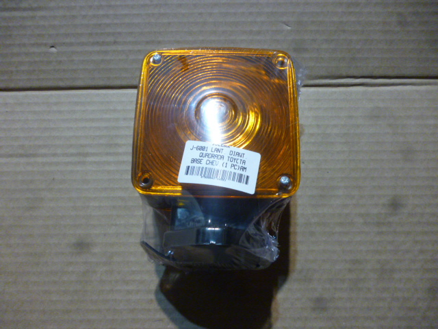 Señalero g/barro cuadrado ambar c/base doble faz i/d - Imagen principal