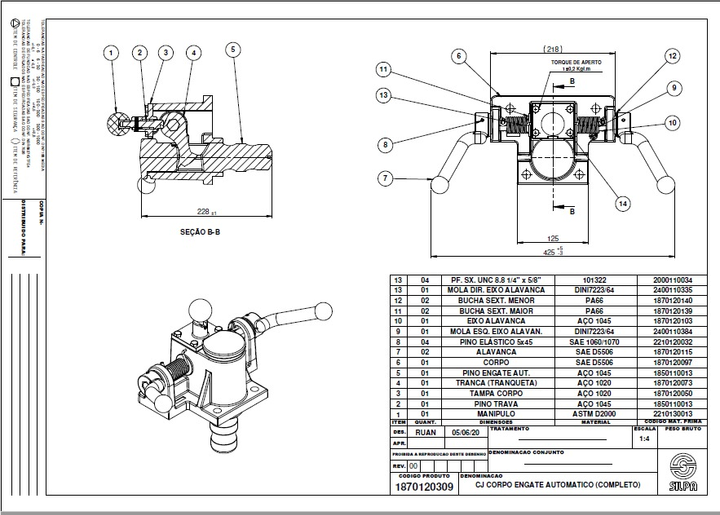 Cuerpo completo armado enganche automatico silpa cod (3396) - Vista 2
