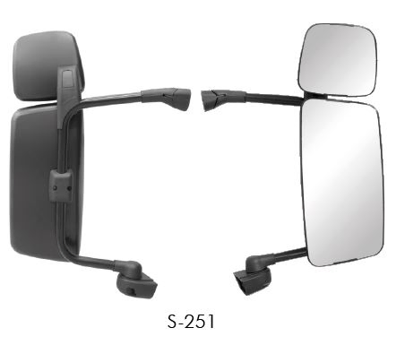 Espejo completo c/auxiliar convexo der - Imagen principal