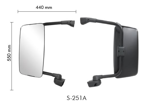 Espejo completo convexo izquierdo - Imagen principal