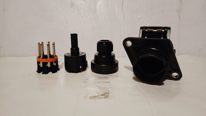 Conector abs/ebs wabco 446 008 433 2 toma electrica - Vista 2