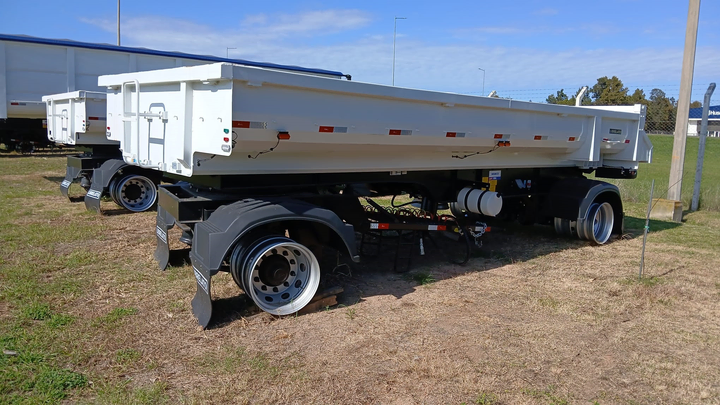 Remolque volcadora baranda fija 10m3 2e susp.neum ebs-balanza - Imagen principal