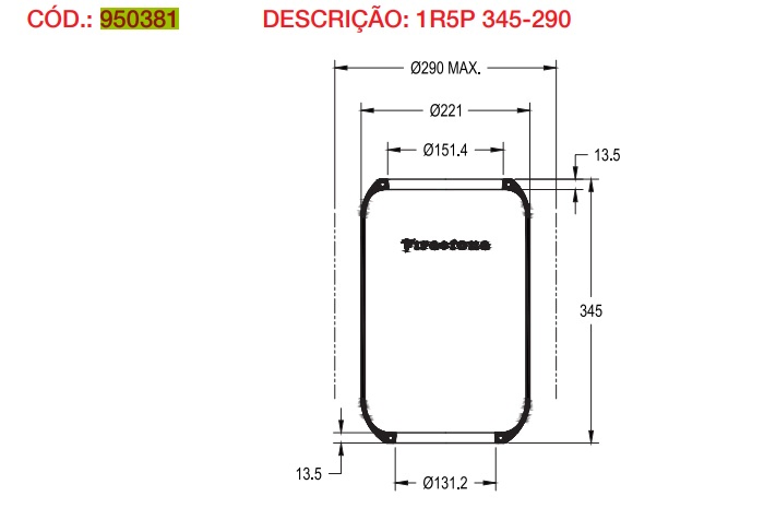 Vejiga susp.(completa) 1t15lmr-3 trasera auxiliar - Vista 3