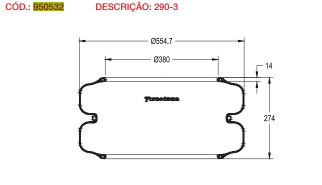 Vejiga susp.(goma) 290-3 eje elevable - Vista 2