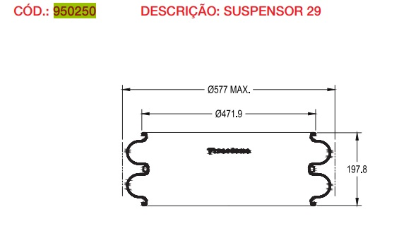 Vejiga susp.(goma) eje elevable - Vista 2