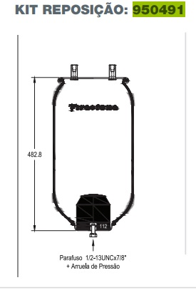 Vejiga susp.(completa) 1t15m-8 eje elevable - Vista 3