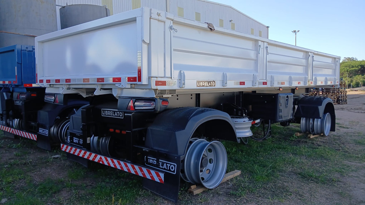 Remolque volcadora baranda desmontable 10m3 2e susp.mecanica abs - Imagen principal