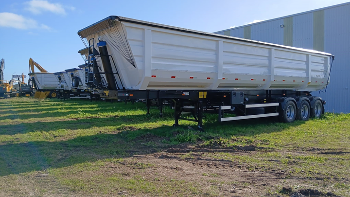 Semi volcadora recta 45m3 11600mm 3e susp.neum ebs-balanza inclin - Imagen principal