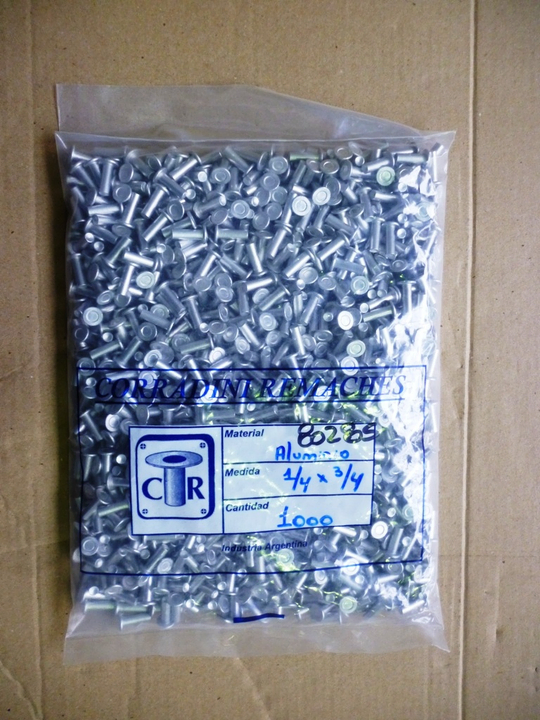 Remache millar macizo cab plan alum 1/4 x 3/4 (10-12) - Imagen principal