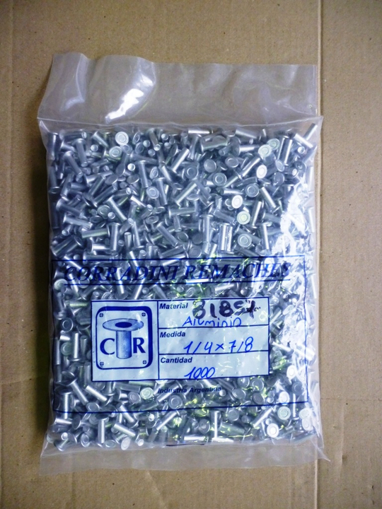 Remache millar macizo cab plan alum 1/4 x 7/8 (10-14) - Imagen principal